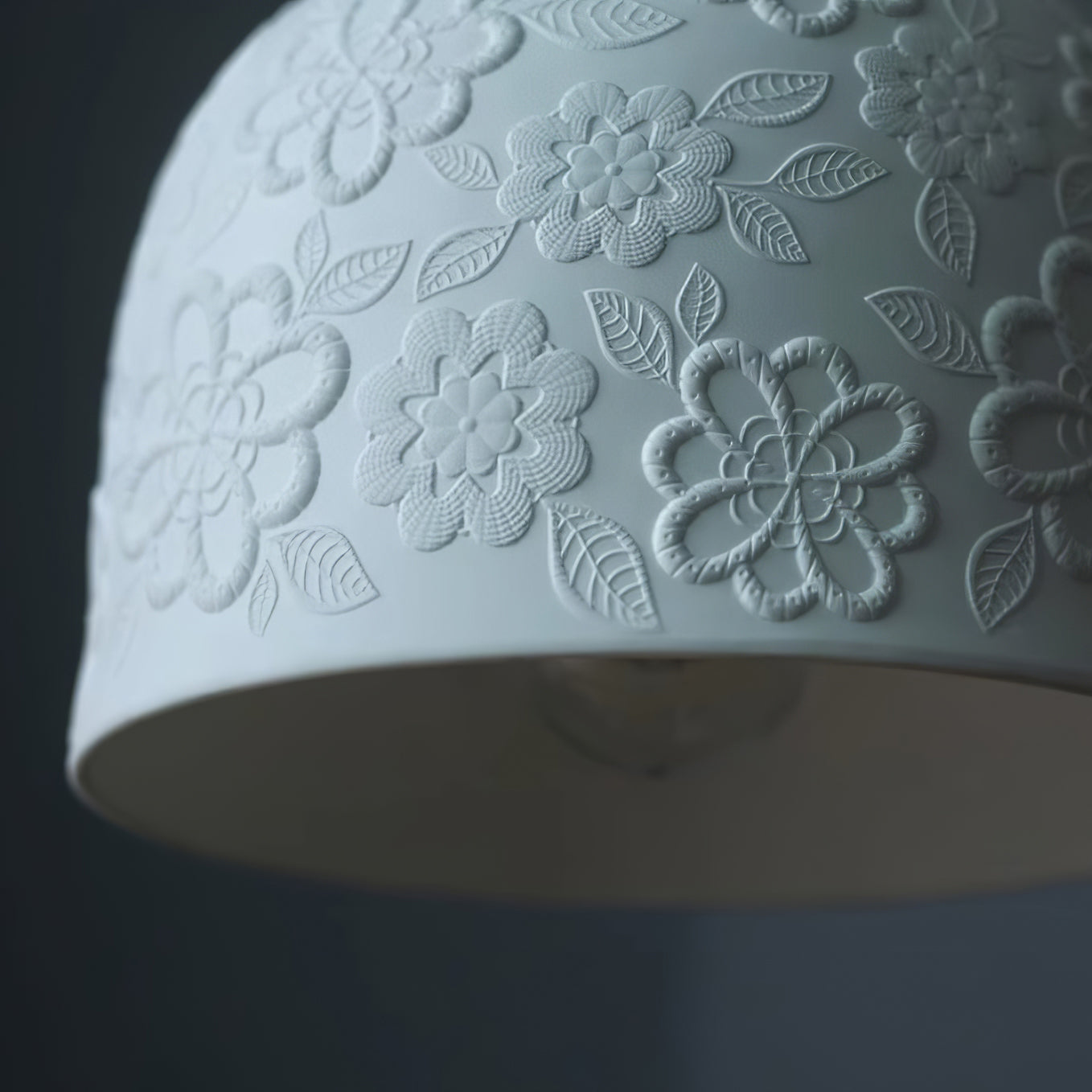 Corals Suspension en Céramique Embossée Florale - Neutralighting