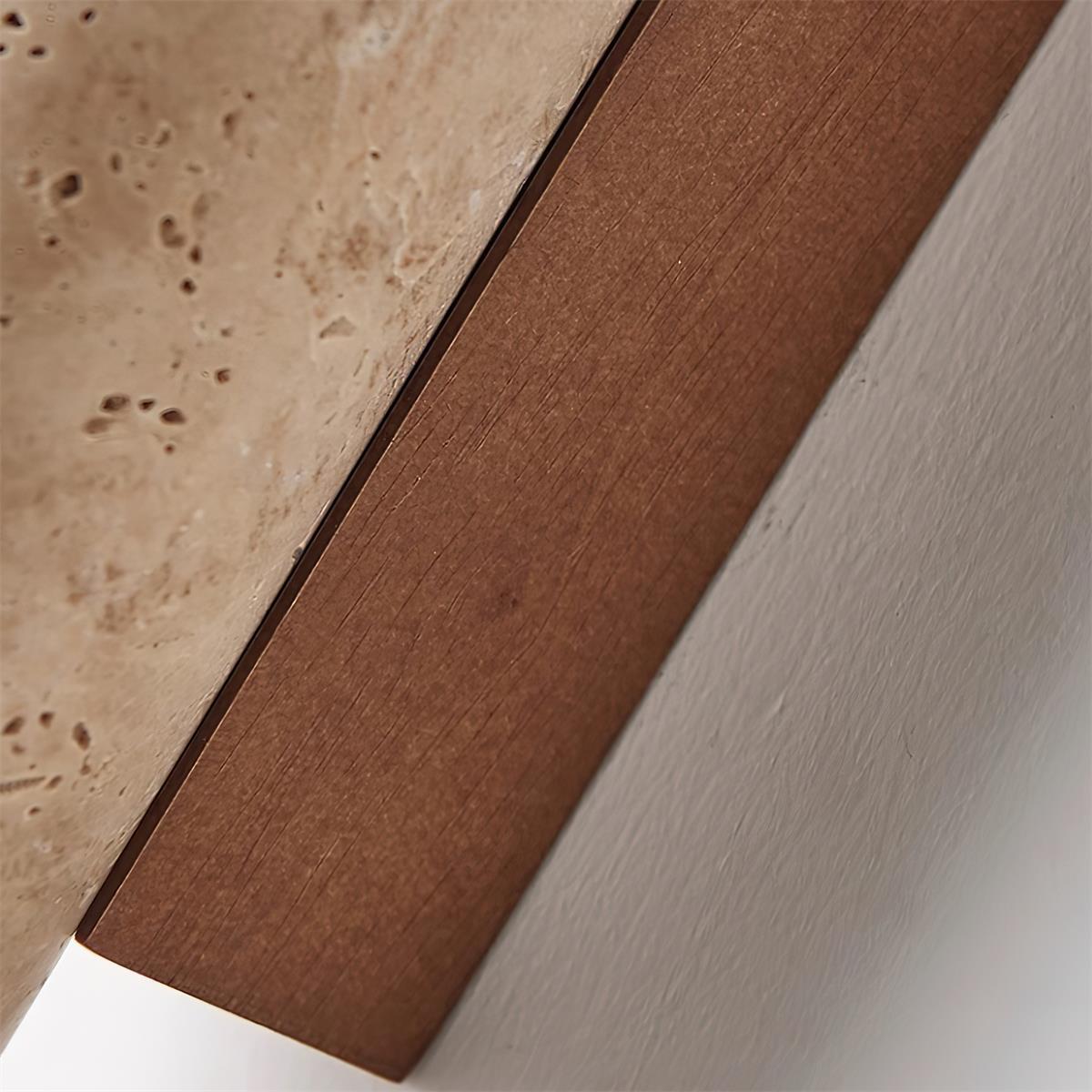 Lunaro Applique Murale Travertin Grande Minimaliste - Neutralighting
