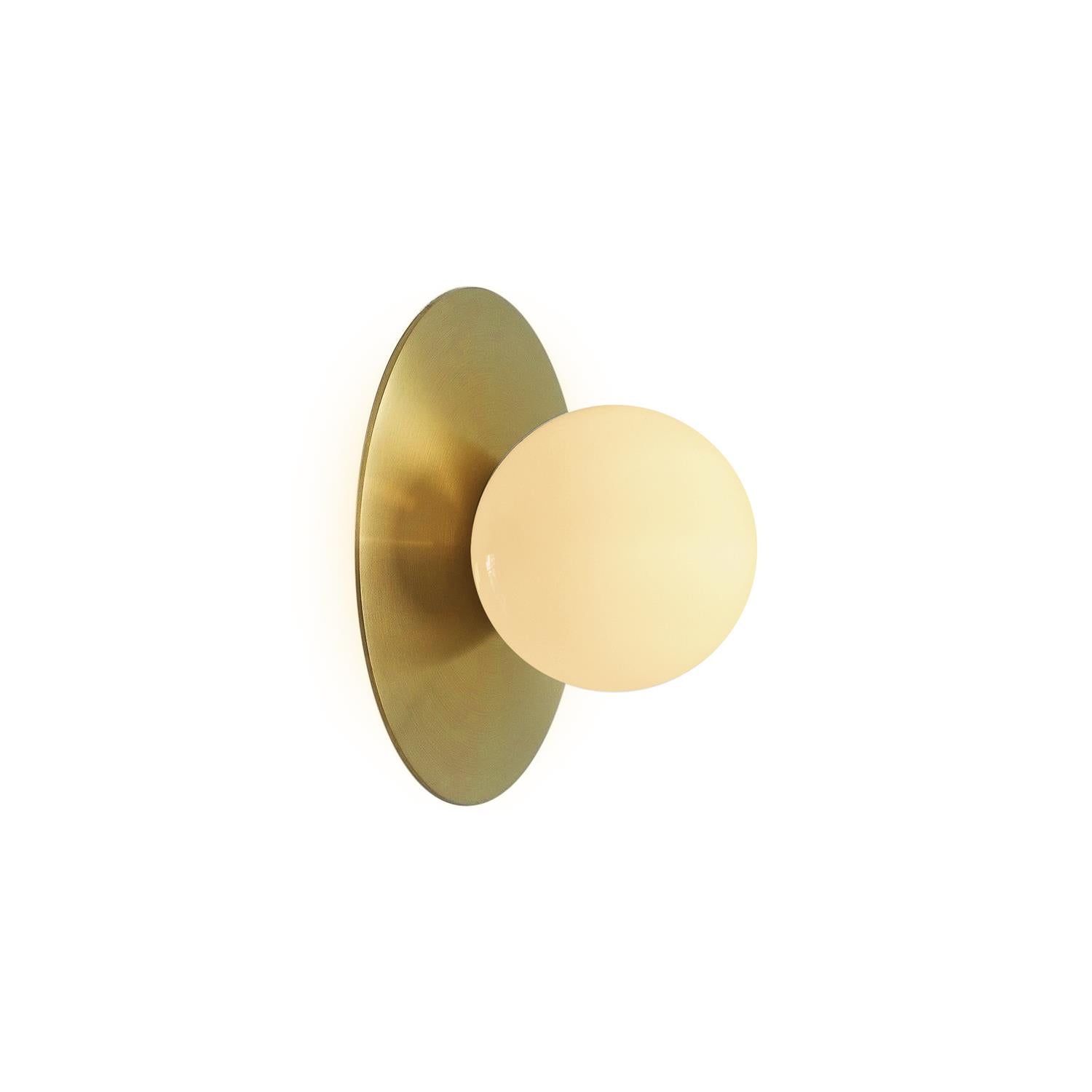 Haze Lampe Murale Ronde En Métal Et Verre Minimaliste Moderne - Neutralighting