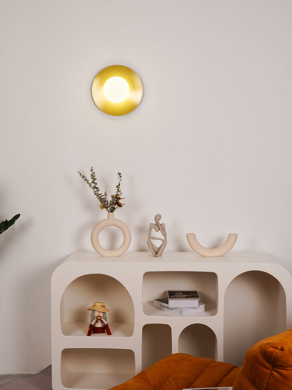 Haze Lampe Murale Ronde En Métal Et Verre Minimaliste Moderne - Neutralighting