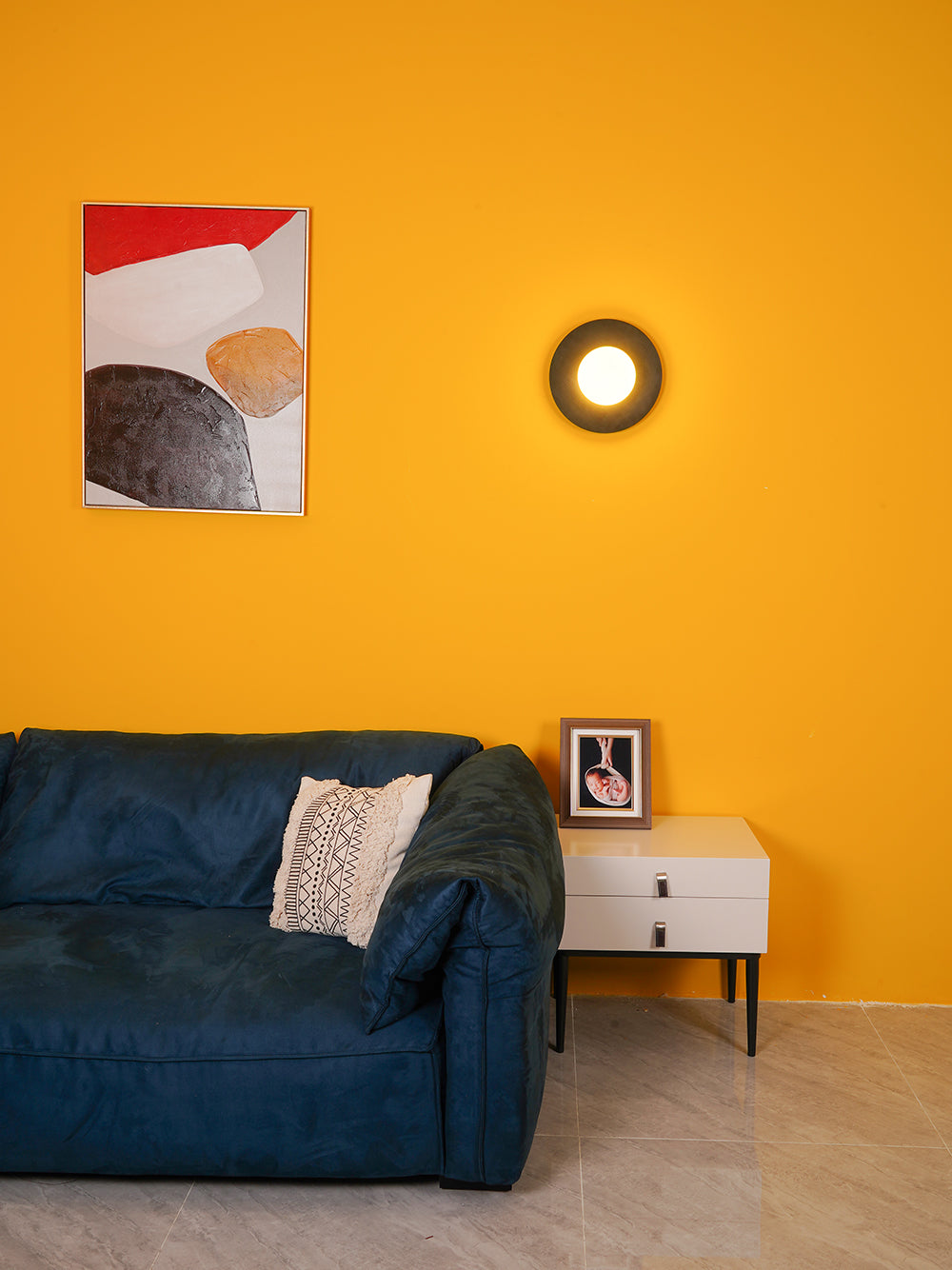Haze Lampe Murale Ronde En Métal Et Verre Minimaliste Moderne - Neutralighting
