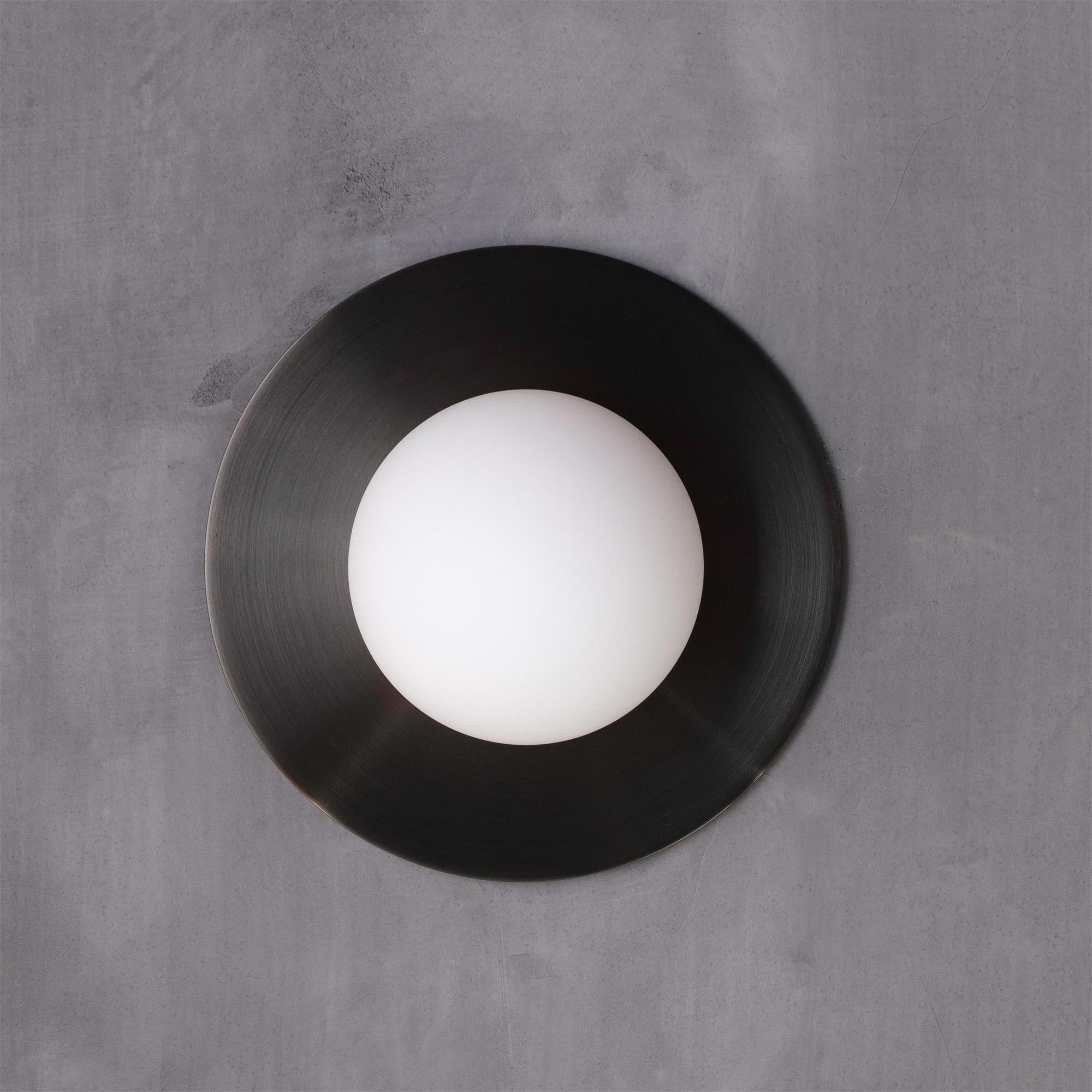 Haze Lampe Murale Ronde En Métal Et Verre Minimaliste Moderne - Neutralighting