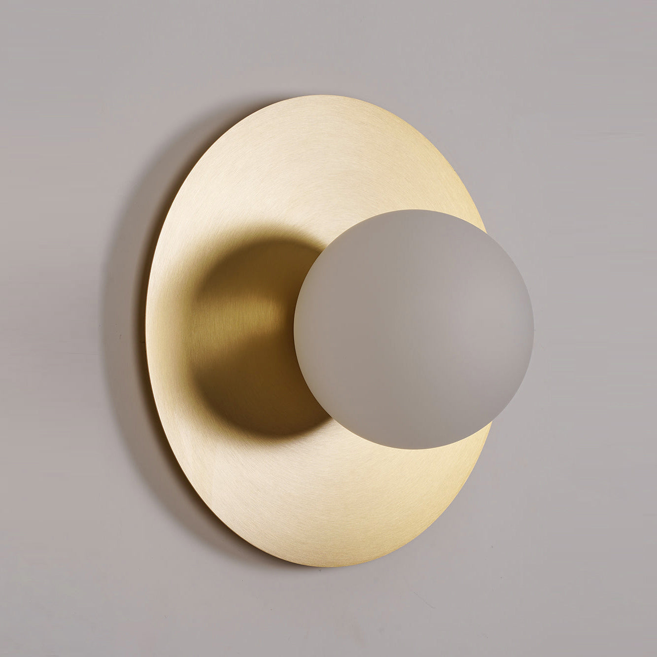 Haze Lampe Murale Ronde En Métal Et Verre Minimaliste Moderne - Neutralighting