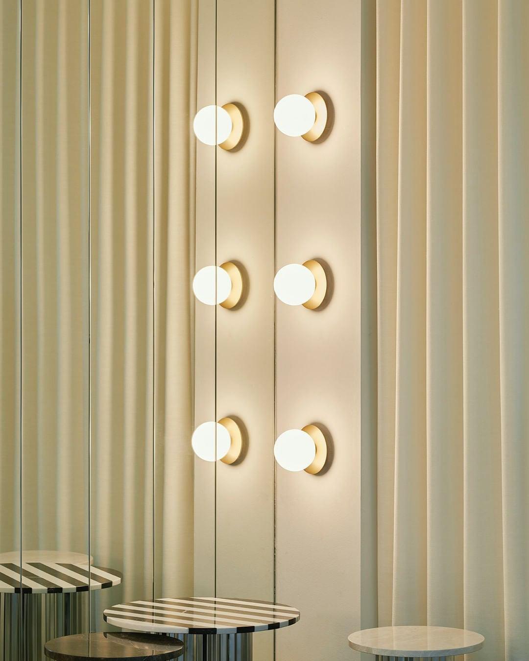 Haze Lampe Murale Ronde En Métal Et Verre Minimaliste Moderne - Neutralighting