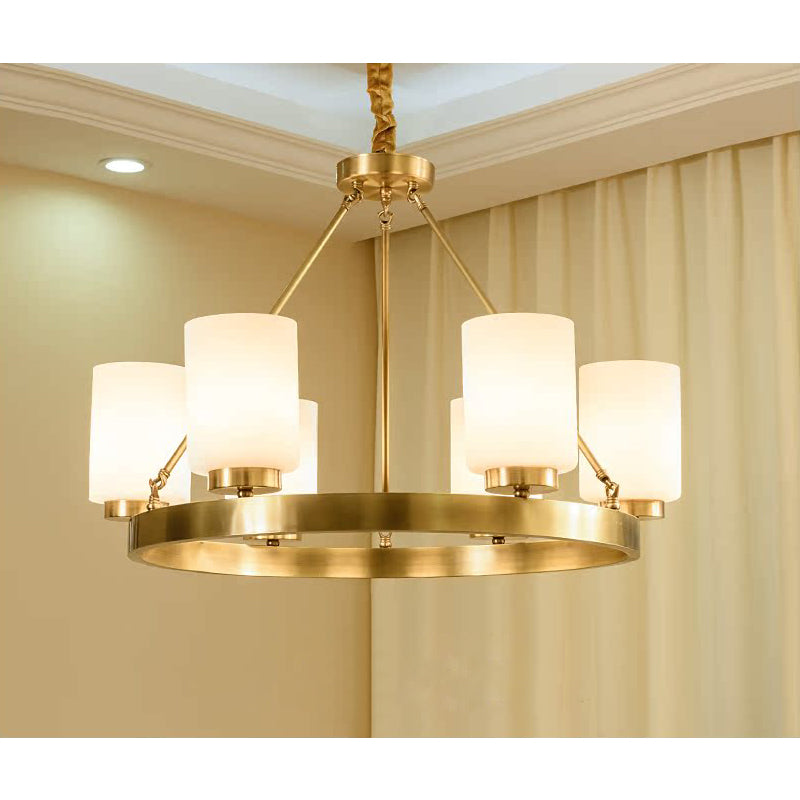 Illume Lustre Métal Laiton Verre Luxe Postmoderne - Neutralighting