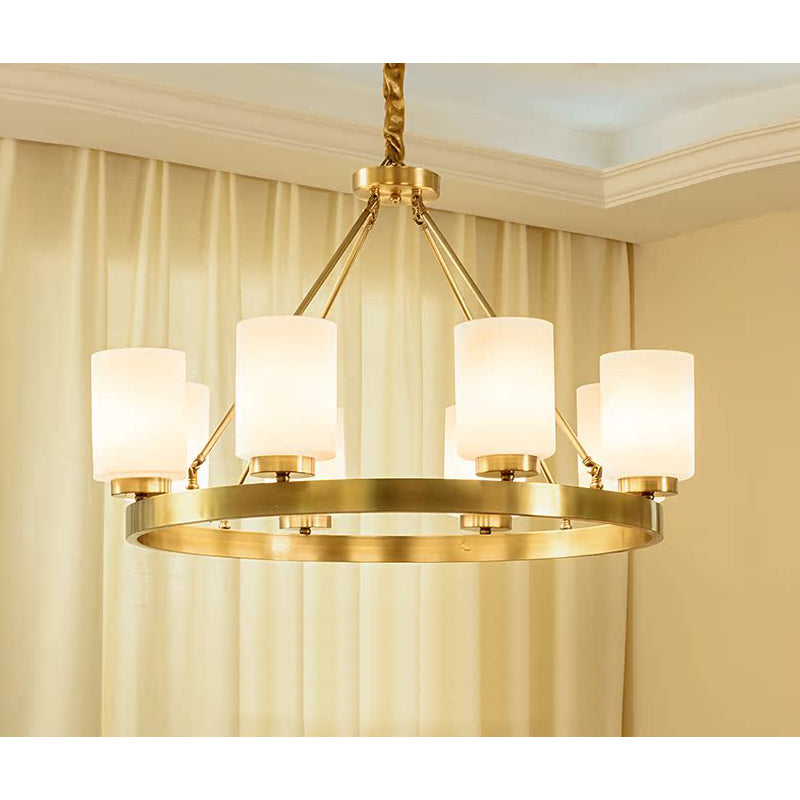 Illume Lustre Métal Laiton Verre Luxe Postmoderne - Neutralighting