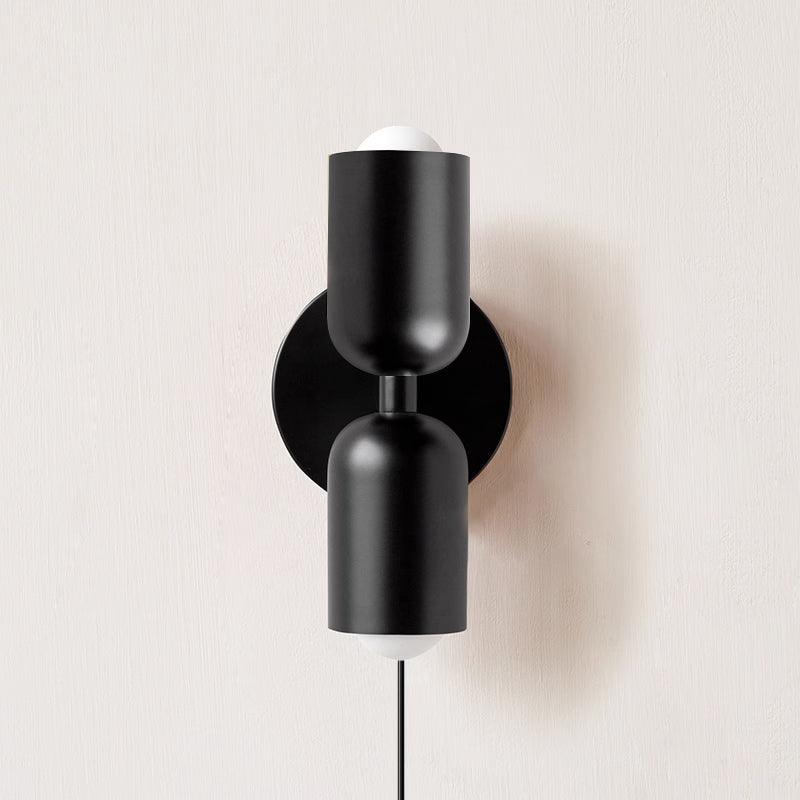 Lustra Wall Lamp Green Black Minimalist Plug-In - Neutralighting