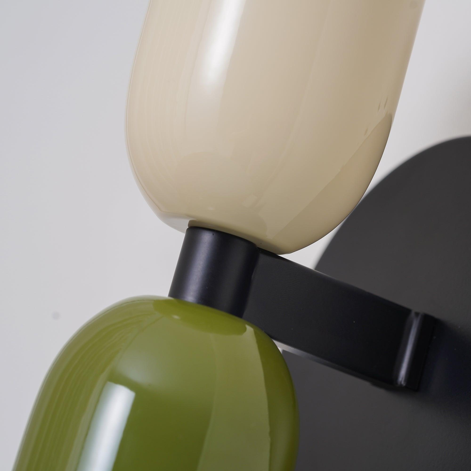 Lustra Wall Lamp Green Black Minimalist Plug-In - Neutralighting