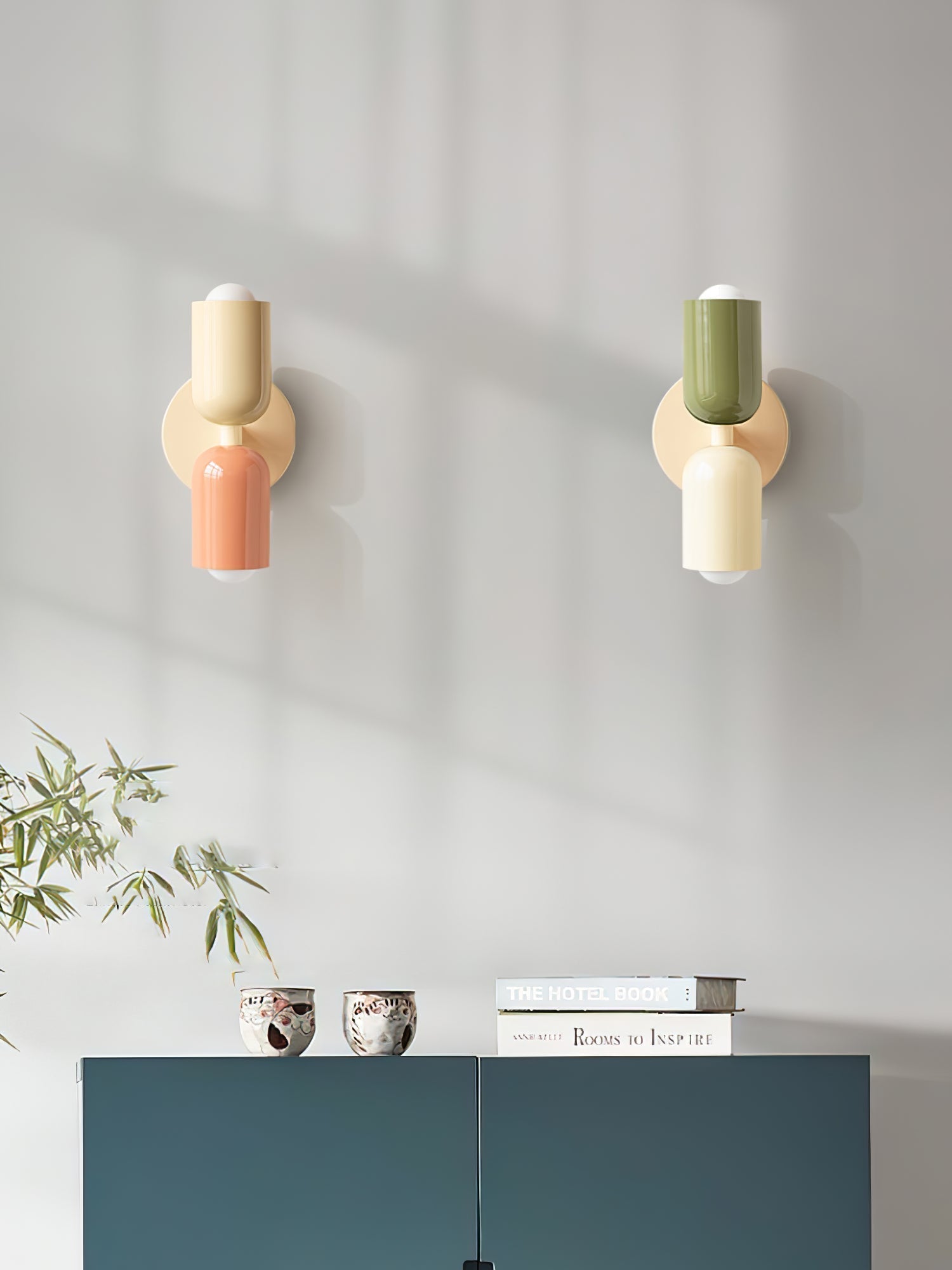 Lustra Wall Lamp Green Black Minimalist Plug-In - Neutralighting