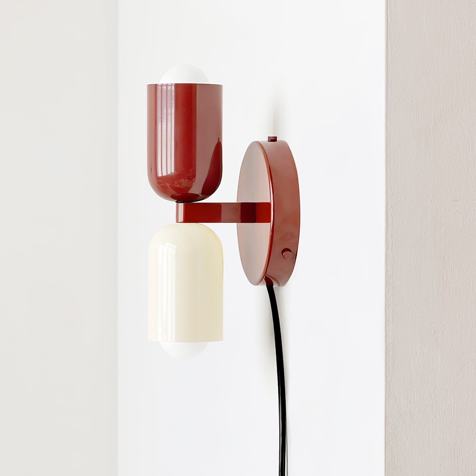 Lustra Wall Lamp Green Black Minimalist Plug-In - Neutralighting