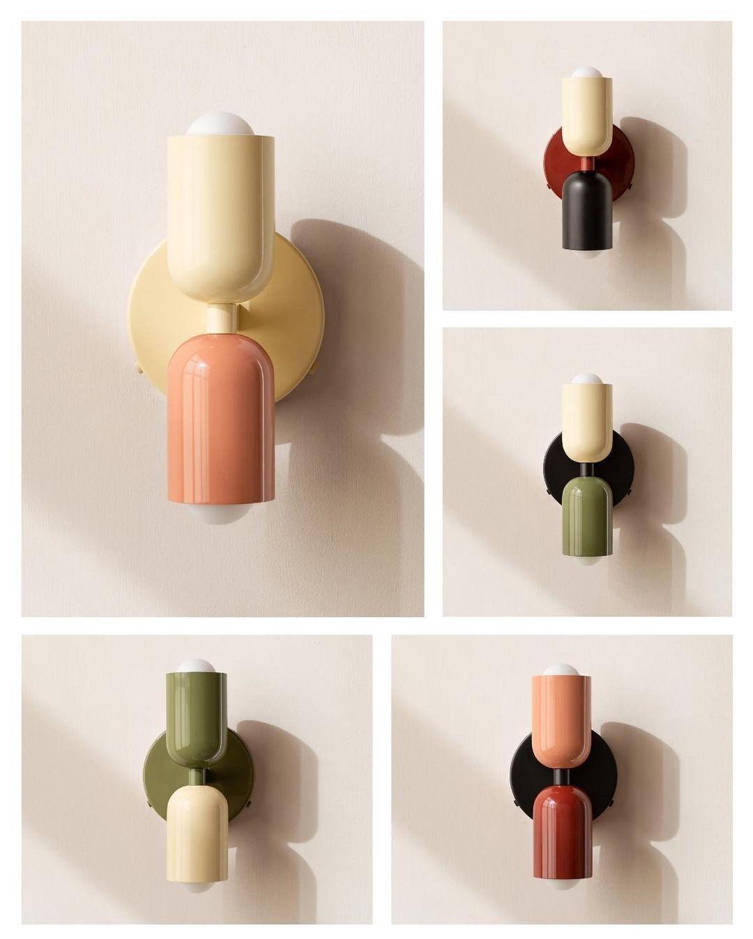 Lustra Wall Lamp Green Black Minimalist Plug-In - Neutralighting