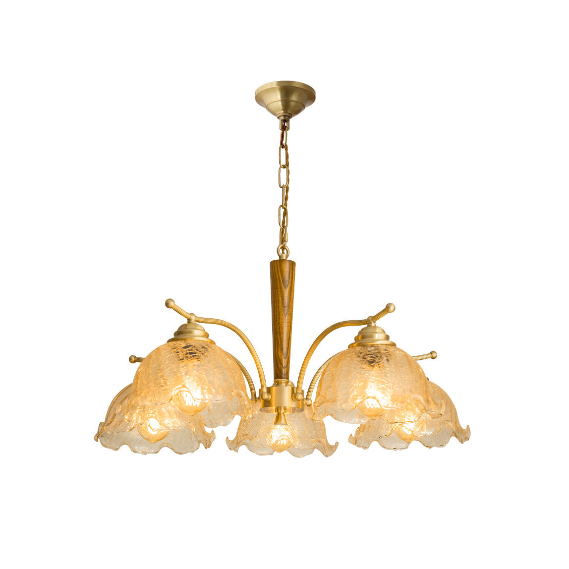 Ogle Lustre Métal Verre Fleur Créativité Individuelle - Neutralighting