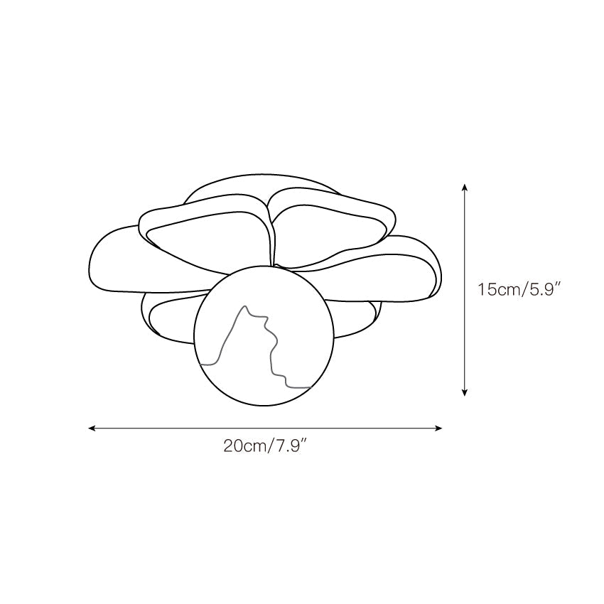Quip Lampe De Plafond En Résine Fleur Bloom Créativité Individuelle - Neutralighting
