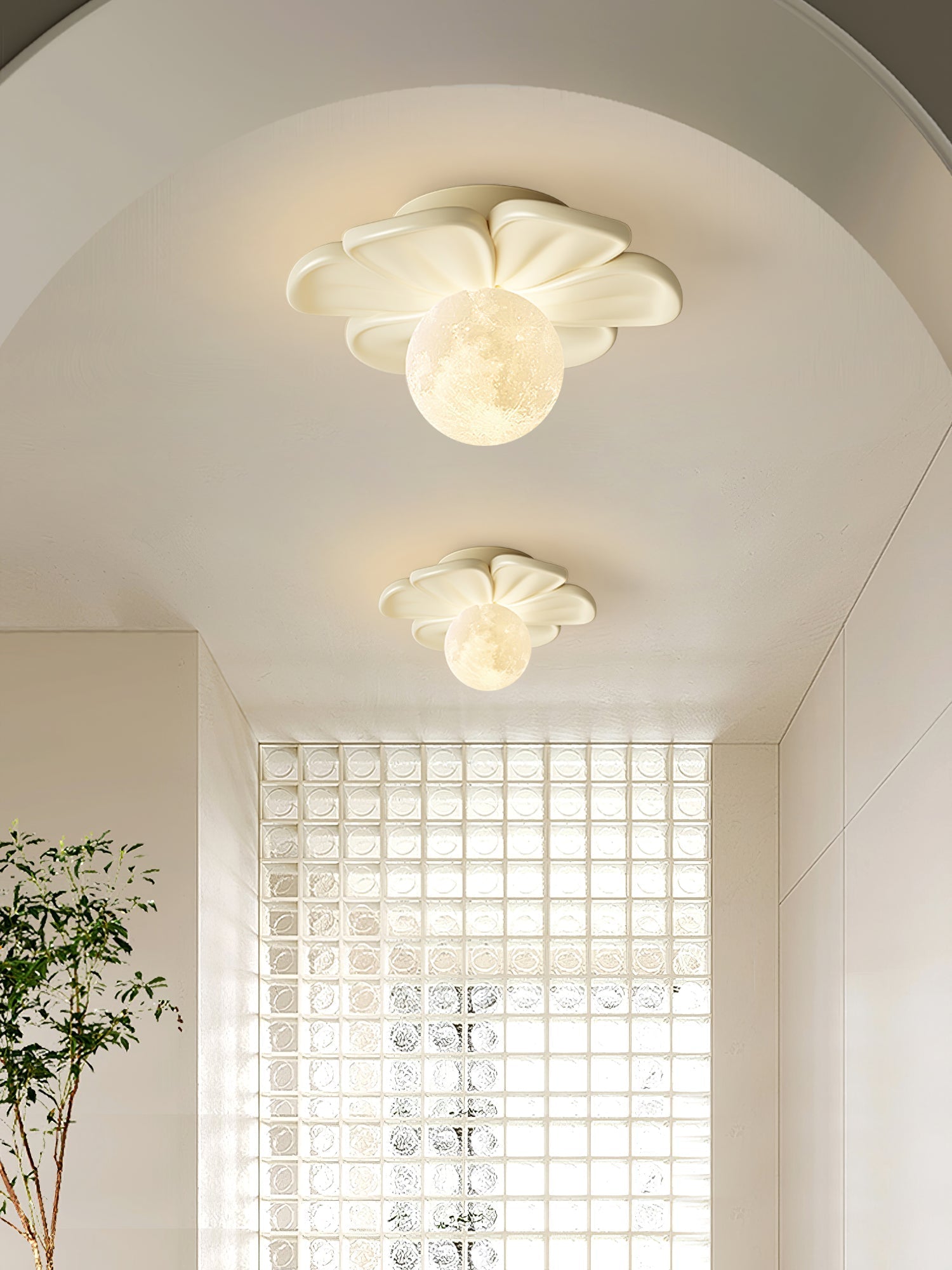 Quip Lampe De Plafond En Résine Fleur Bloom Créativité Individuelle - Neutralighting