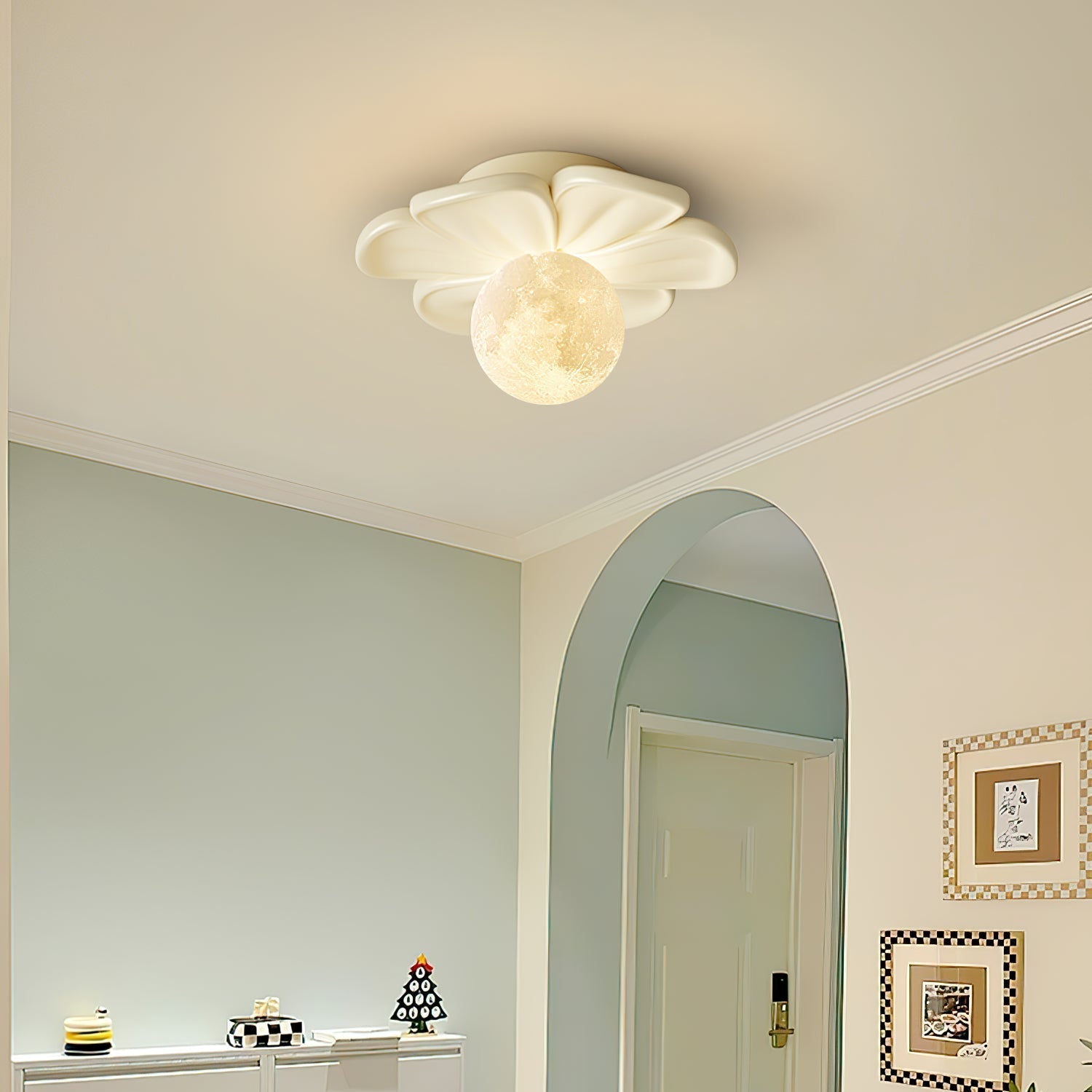 Quip Lampe De Plafond En Résine Fleur Bloom Créativité Individuelle - Neutralighting