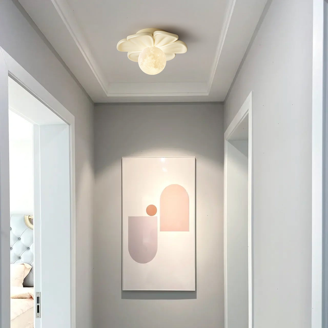 Quip Lampe De Plafond En Résine Fleur Bloom Créativité Individuelle - Neutralighting