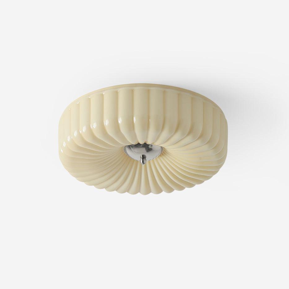 Mivone Plafonnier encastré en verre crème - Neutralighting