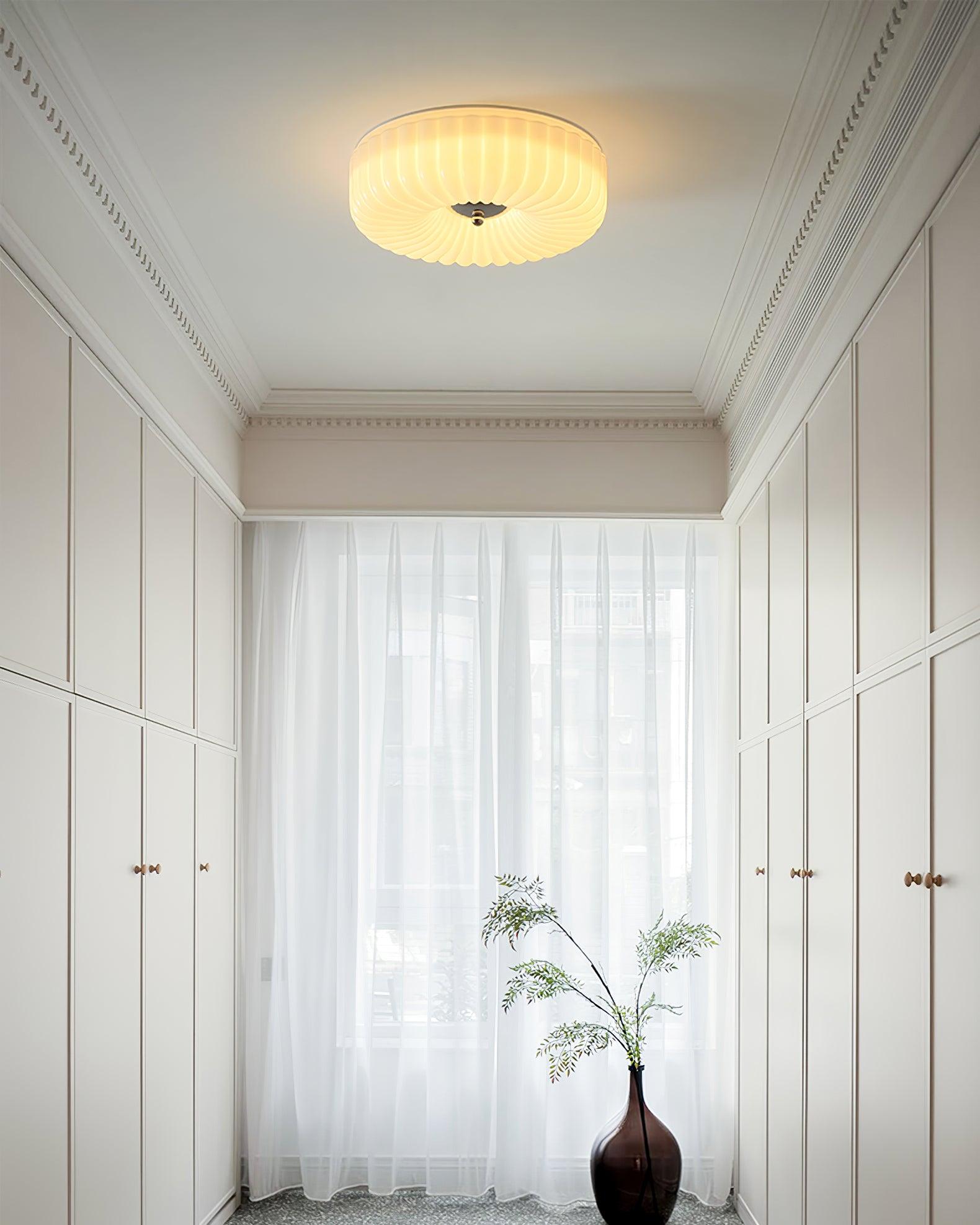 Mivone Plafonnier encastré en verre crème - Neutralighting