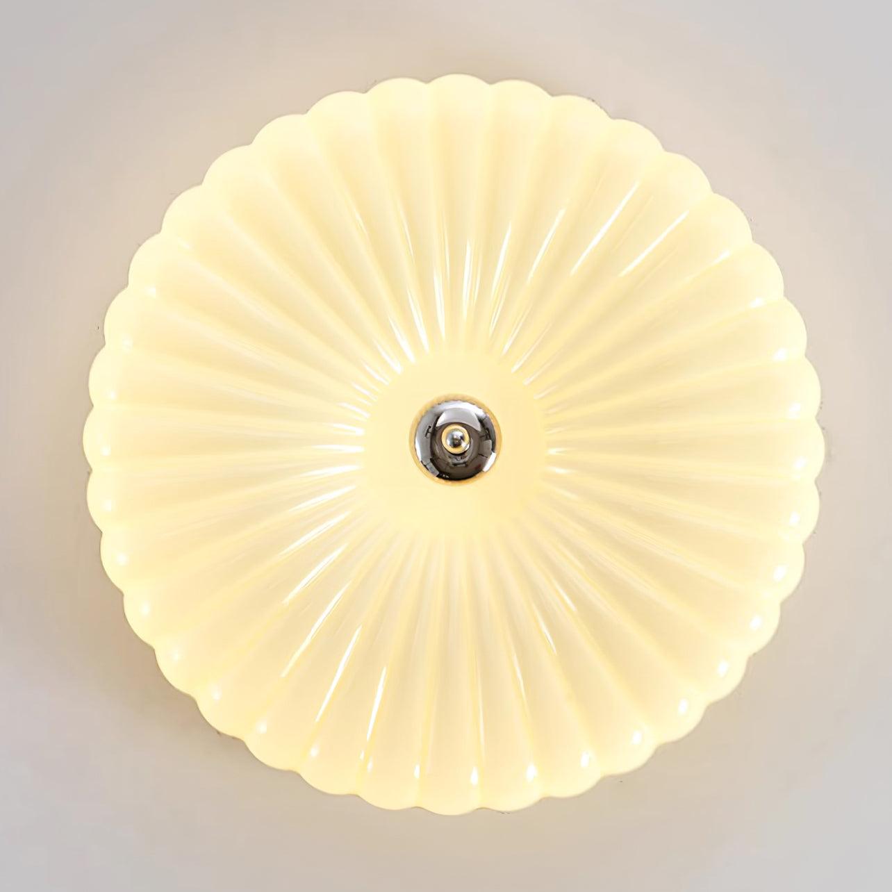 Mivone Plafonnier encastré en verre crème - Neutralighting