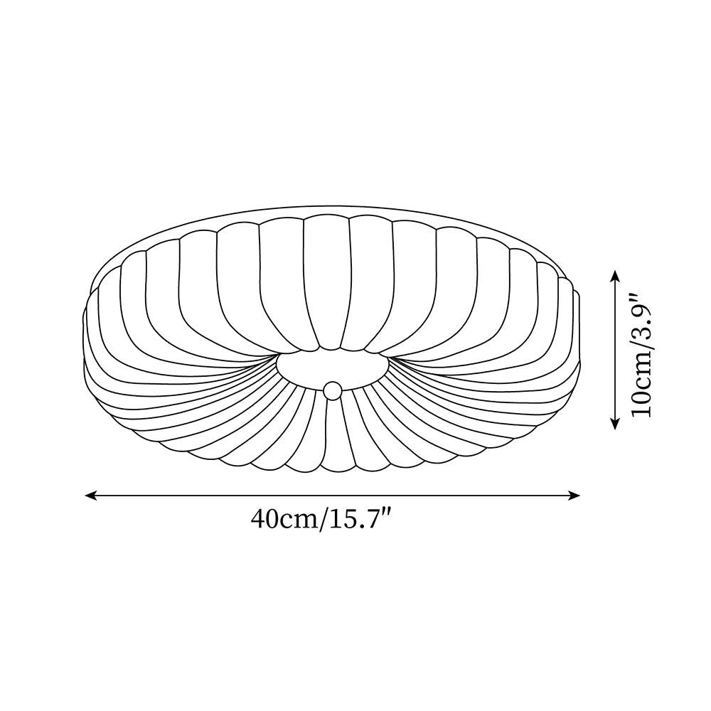 Mivone Plafonnier encastré en verre crème - Neutralighting