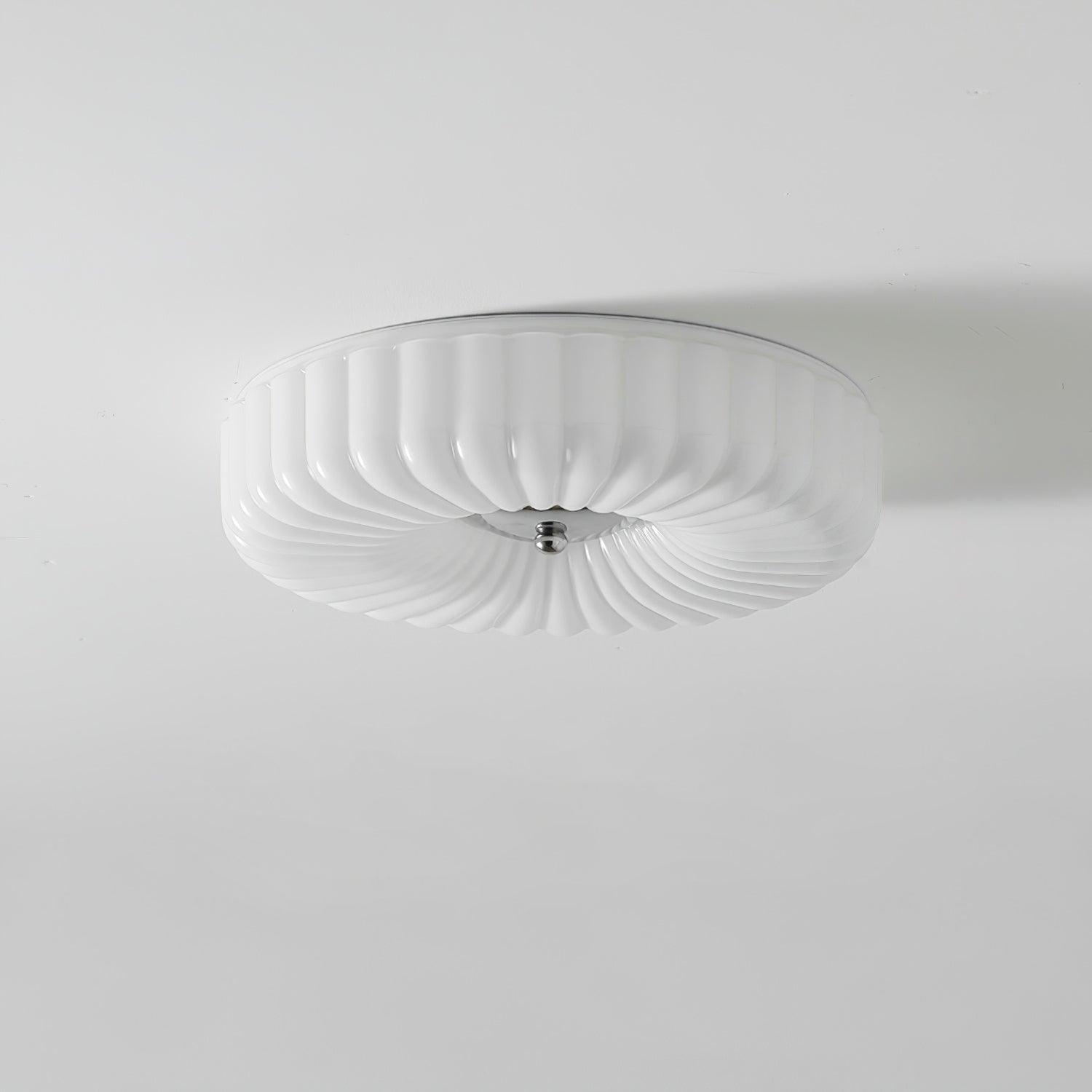 Mivone Plafonnier encastré en verre crème - Neutralighting
