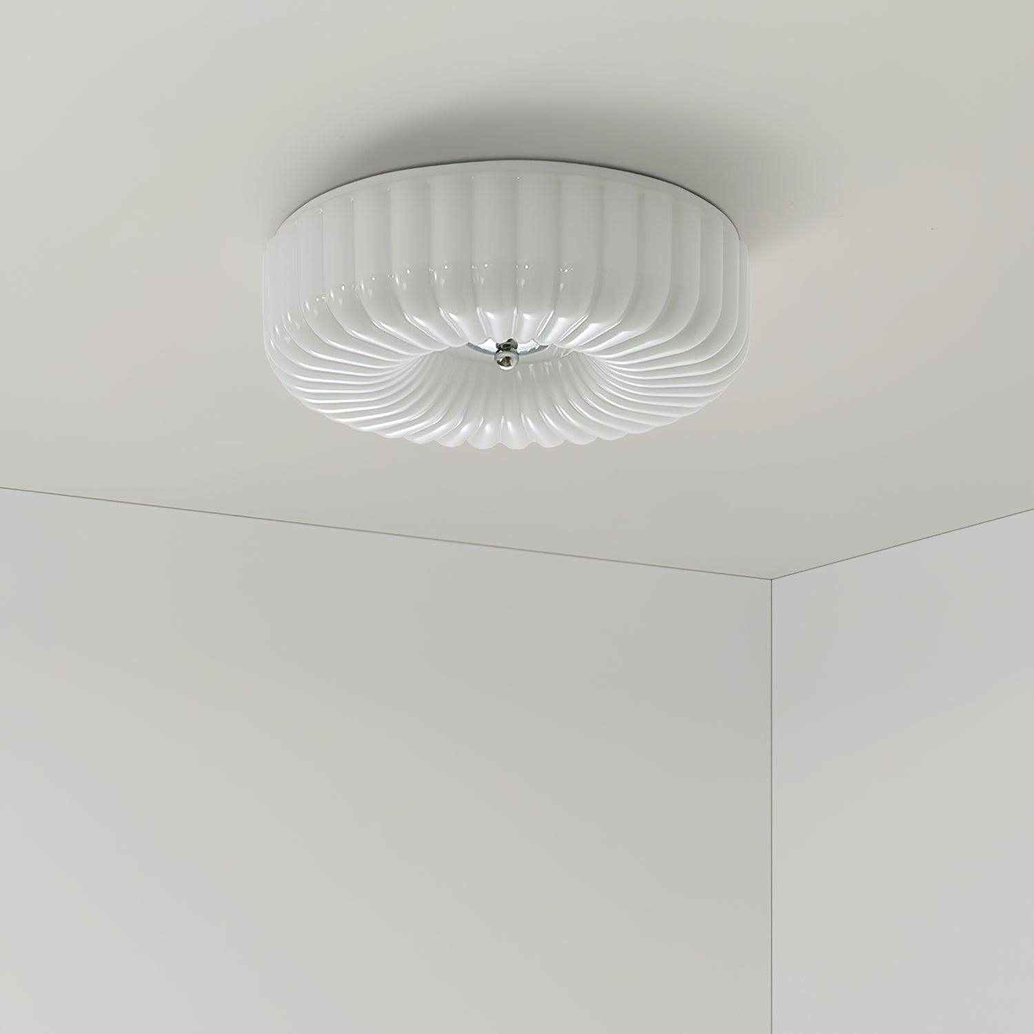 Mivone Plafonnier encastré en verre crème - Neutralighting
