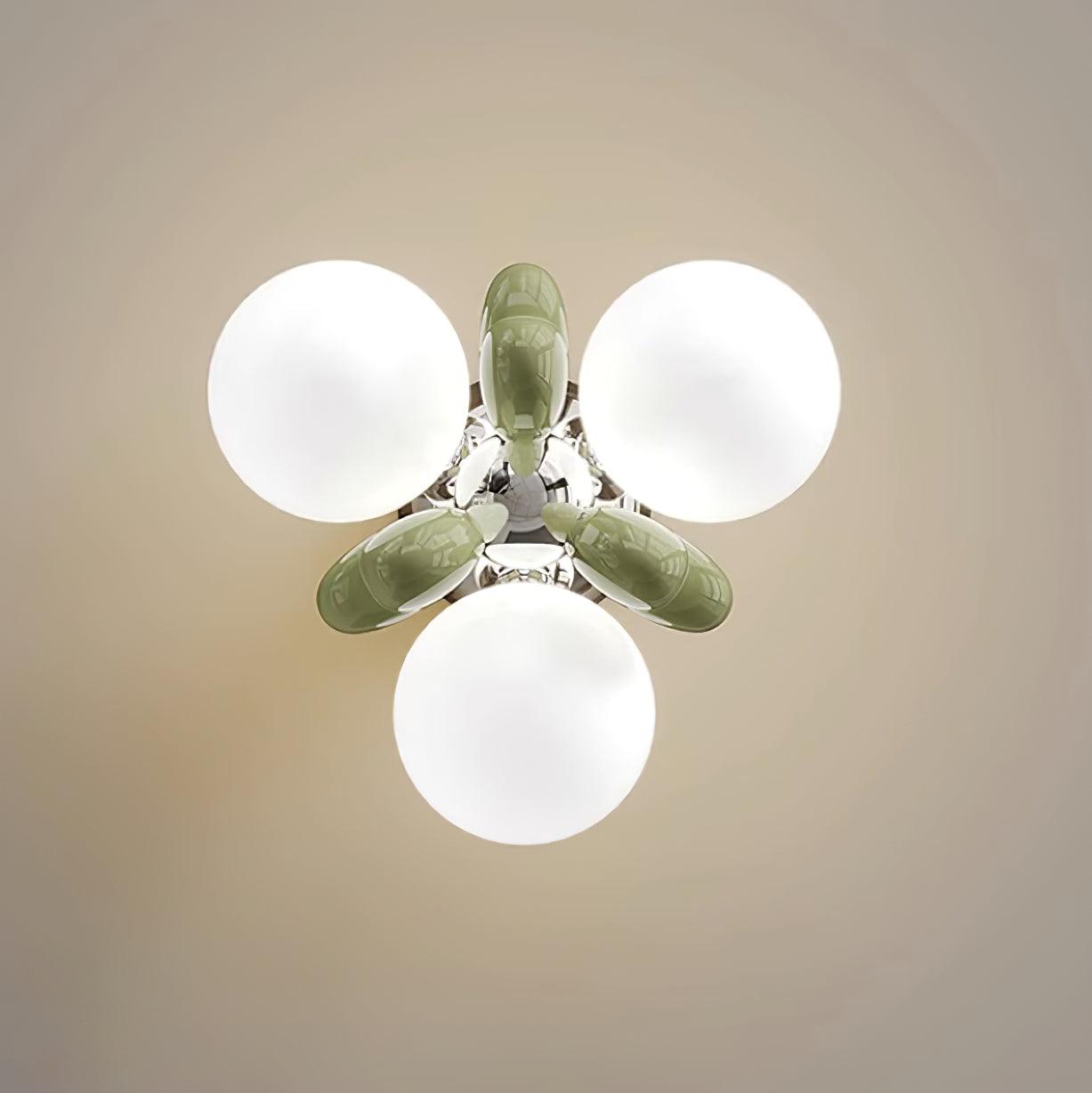 Nica Plafonnier Crème Globe Groupe Moderne Chambre - Neutralighting