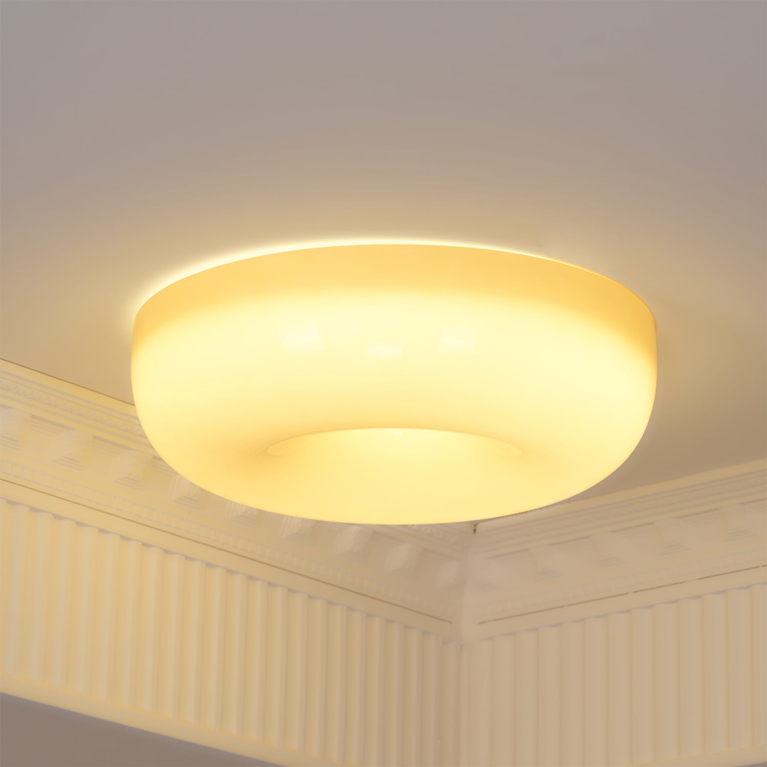 Ulsolir Plafonnier En Verre à Bouton Artistique De Qualité Supérieure - Neutralighting