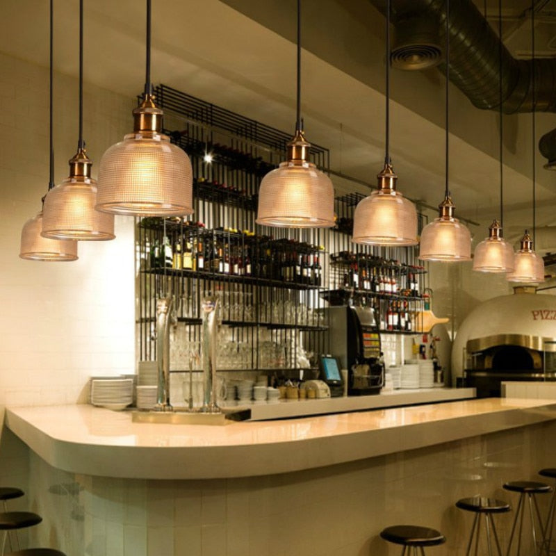 Ilira Vintage Luminaires Suspension. Bleu/Rouge/Transparent/Ambre
