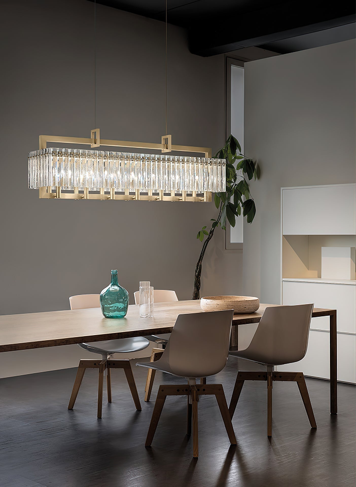 Rever Lustre Métal Laiton Verre Luxe Minimaliste Moderne - Neutralighting