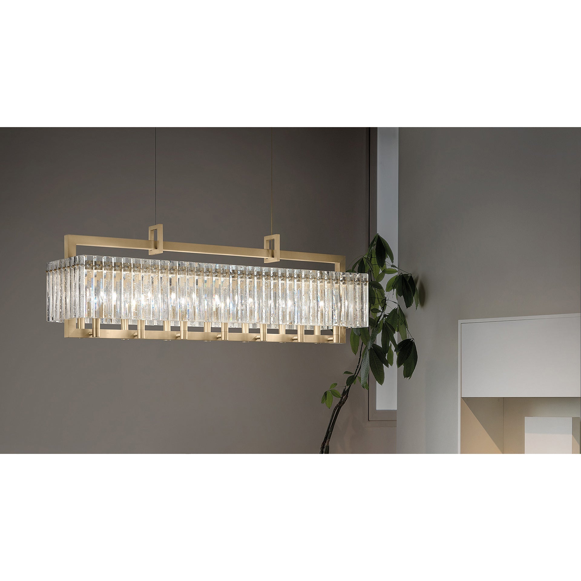 Rever Lustre Métal Laiton Verre Luxe Minimaliste Moderne - Neutralighting