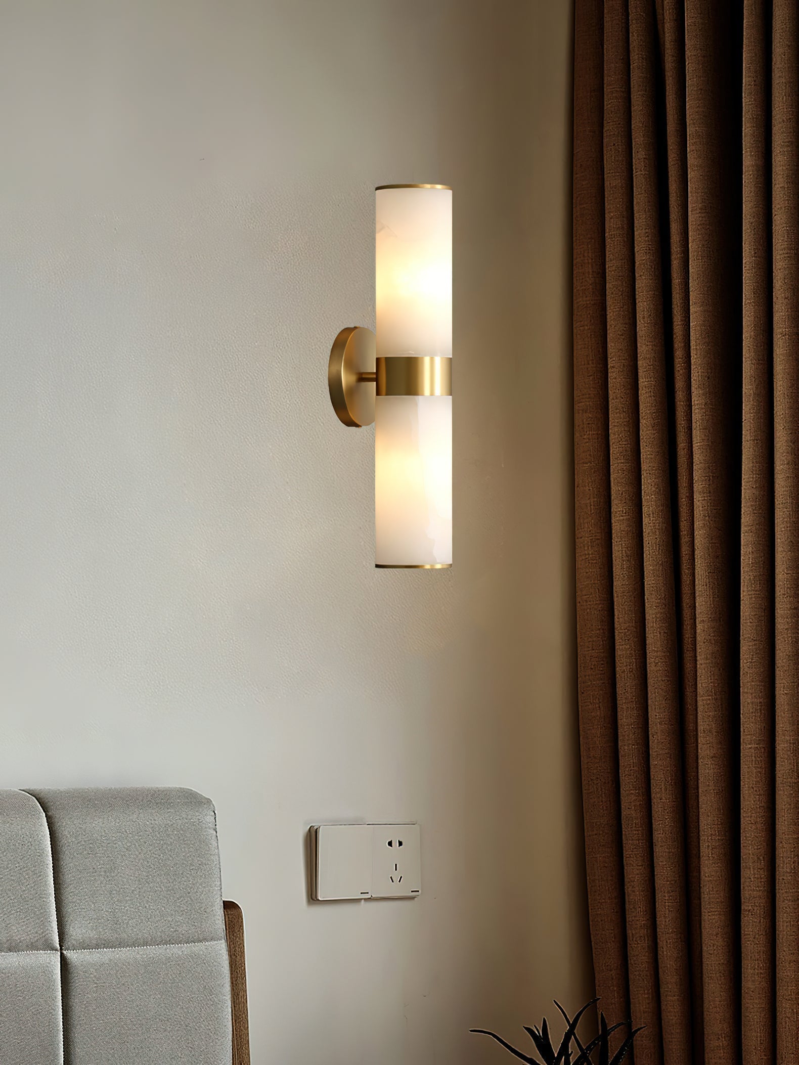 Sway Applique Murale En Albâtre Minimaliste Moderne - Neutralighting