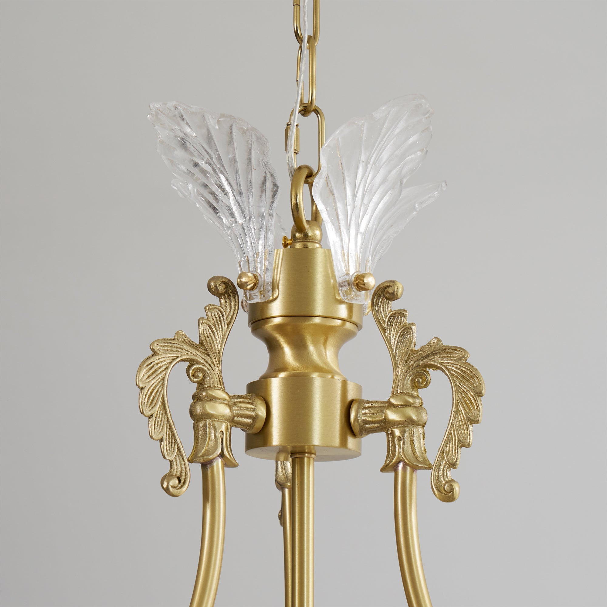 Crinoline Postmodern Luxury Brass Crystal Chandelier - Lamp Copper