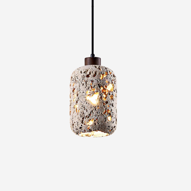 Eryno Lampe Suspension en Béton et Travertin - Neutralighting