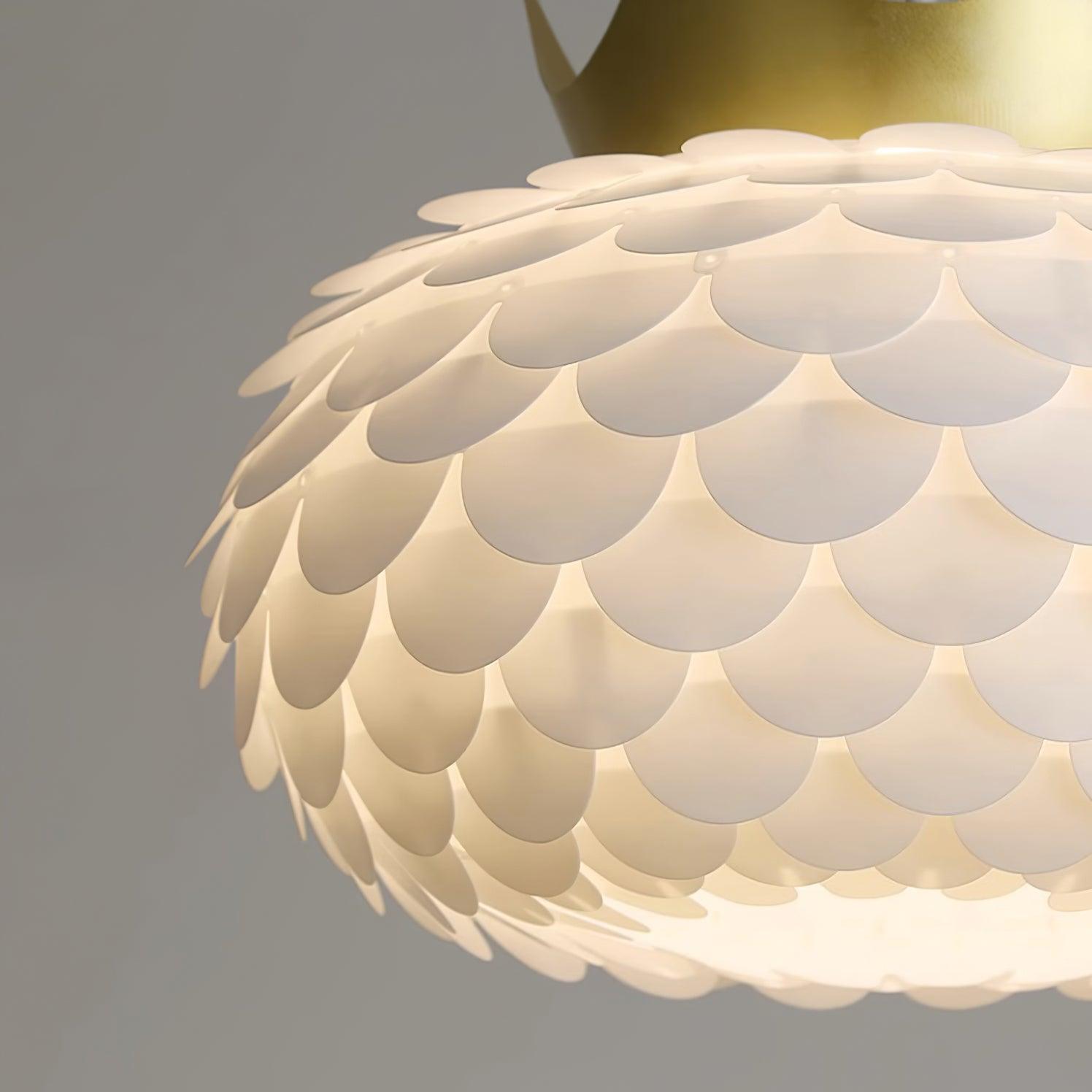 Crown Pendant Lamp Crystal Scallop Glam - Letslighting