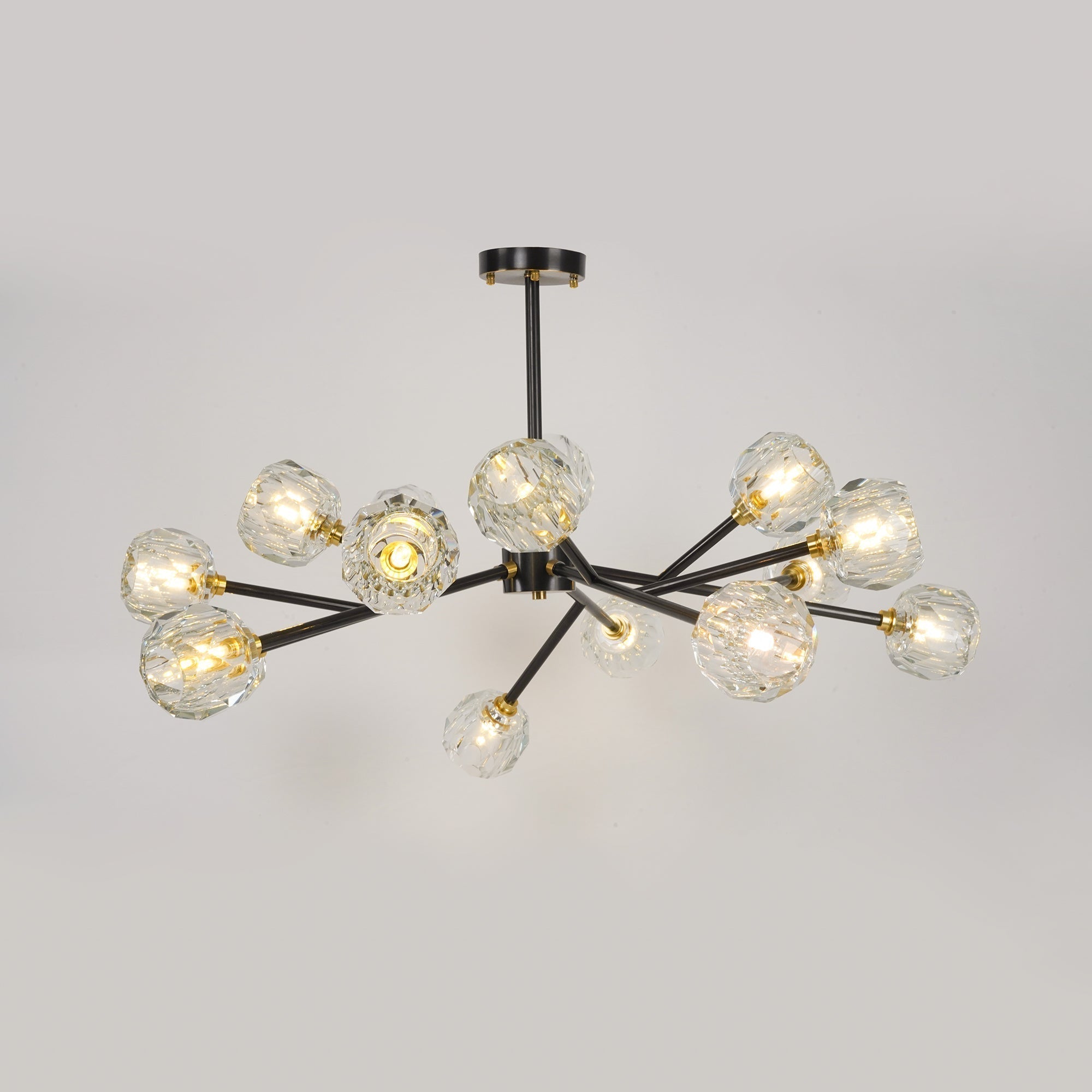 Crystal Ball Round Cluster Chandelier - Blowlighting
