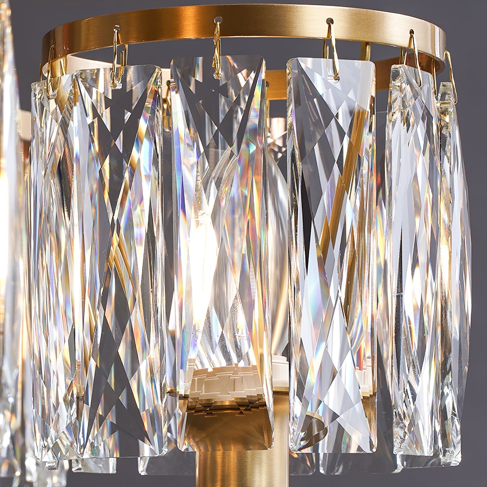 Zephyr Individual Creativity Bird Brass Crystal Chandelier - Lamp Copper