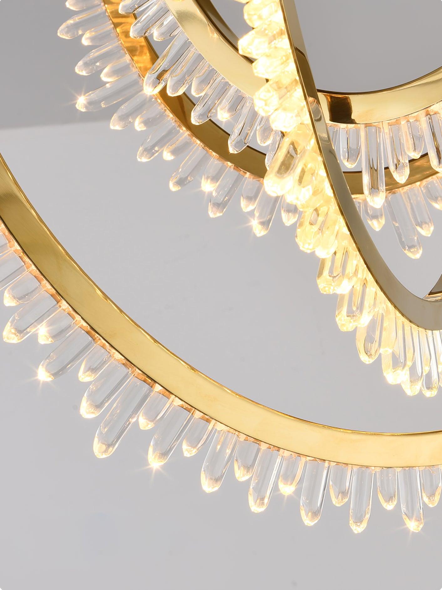 Crystal Individual Creativity Corde Metal Crystal Ceiling Light - Blowlighting