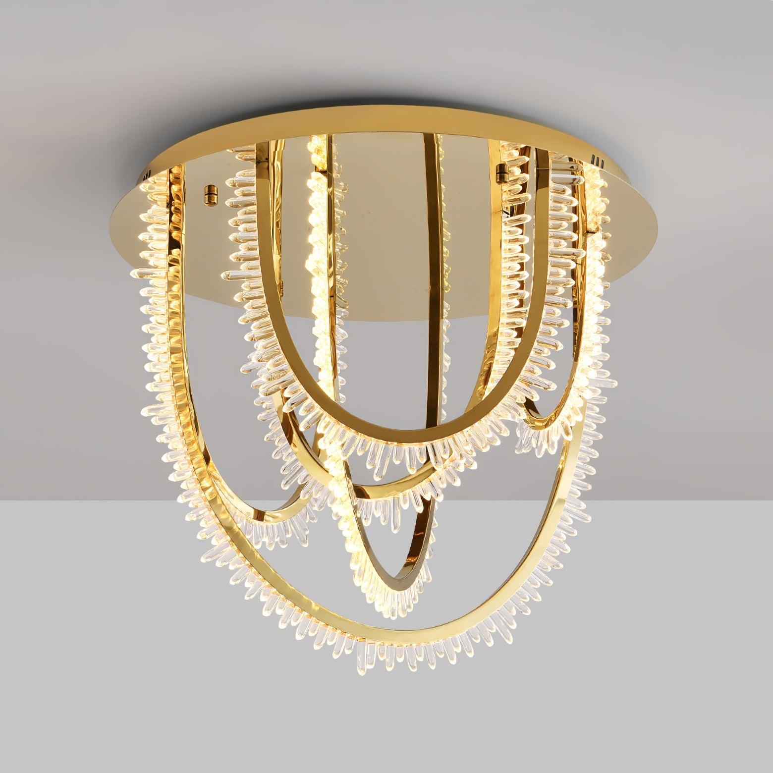 Crystal Individual Creativity Corde Metal Crystal Ceiling Light - Blowlighting