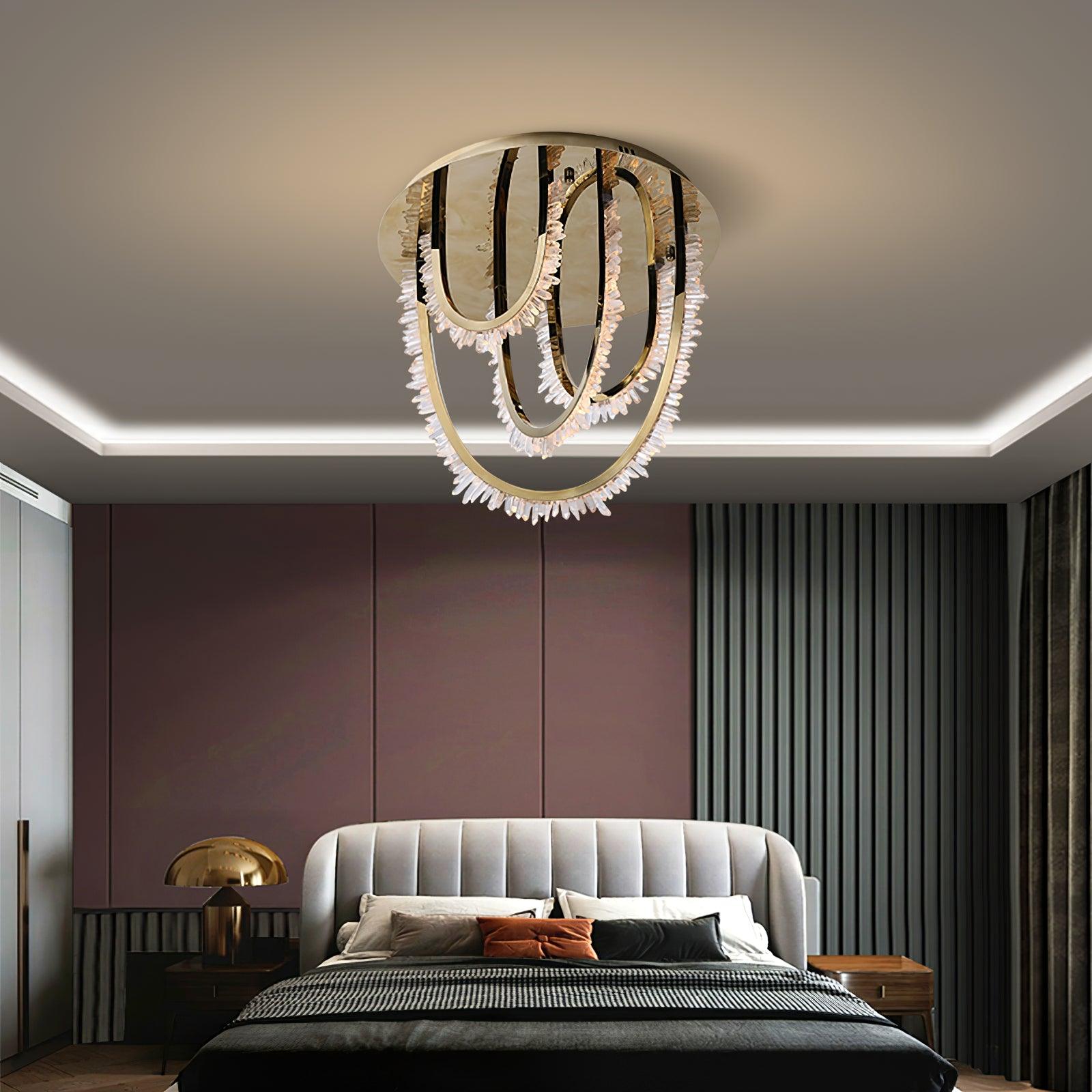 Crystal Individual Creativity Corde Metal Crystal Ceiling Light - Blowlighting