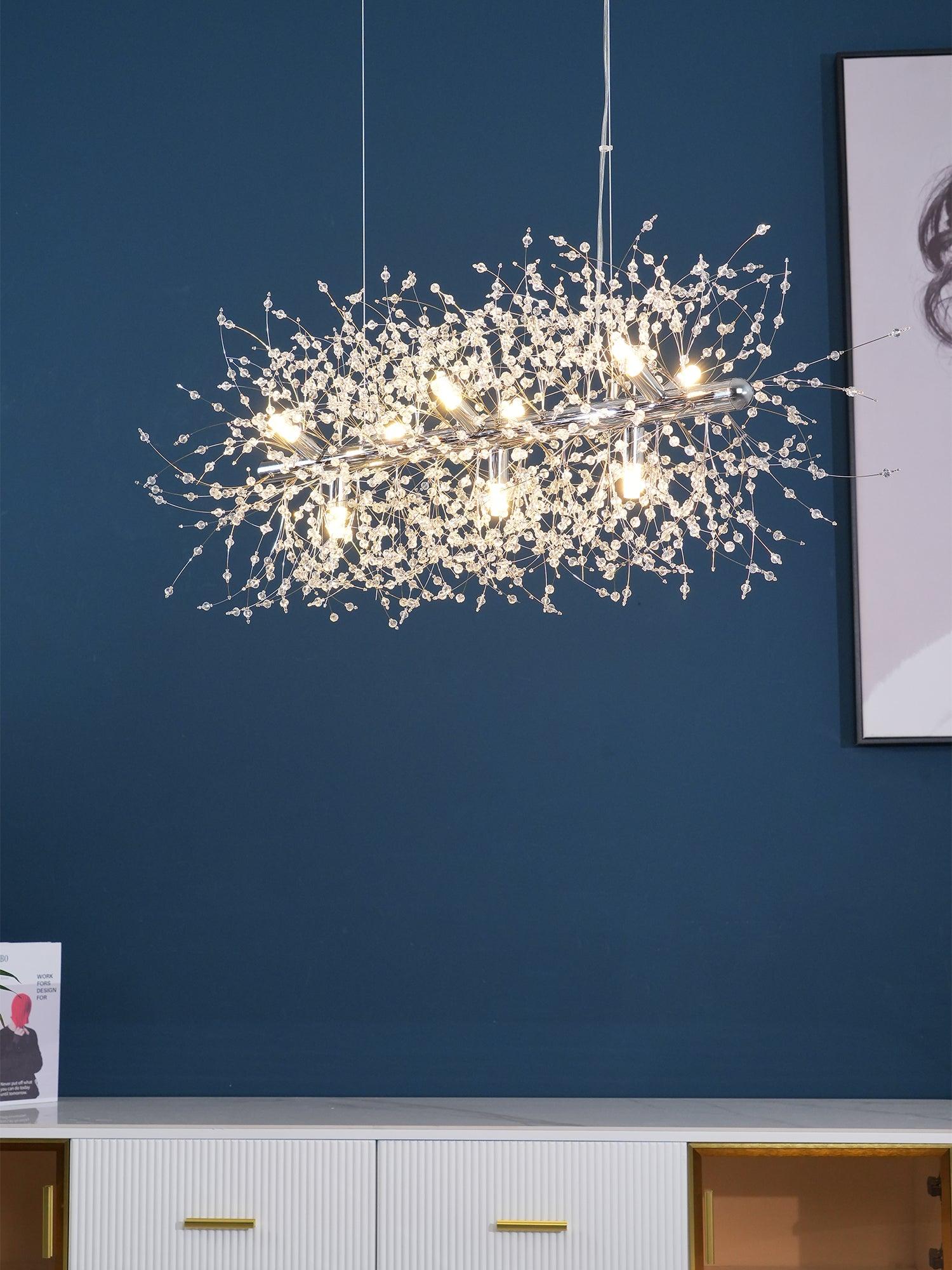 Lustra Chandelier Cristal Pissenlit avec Cristaux - Neutralighting