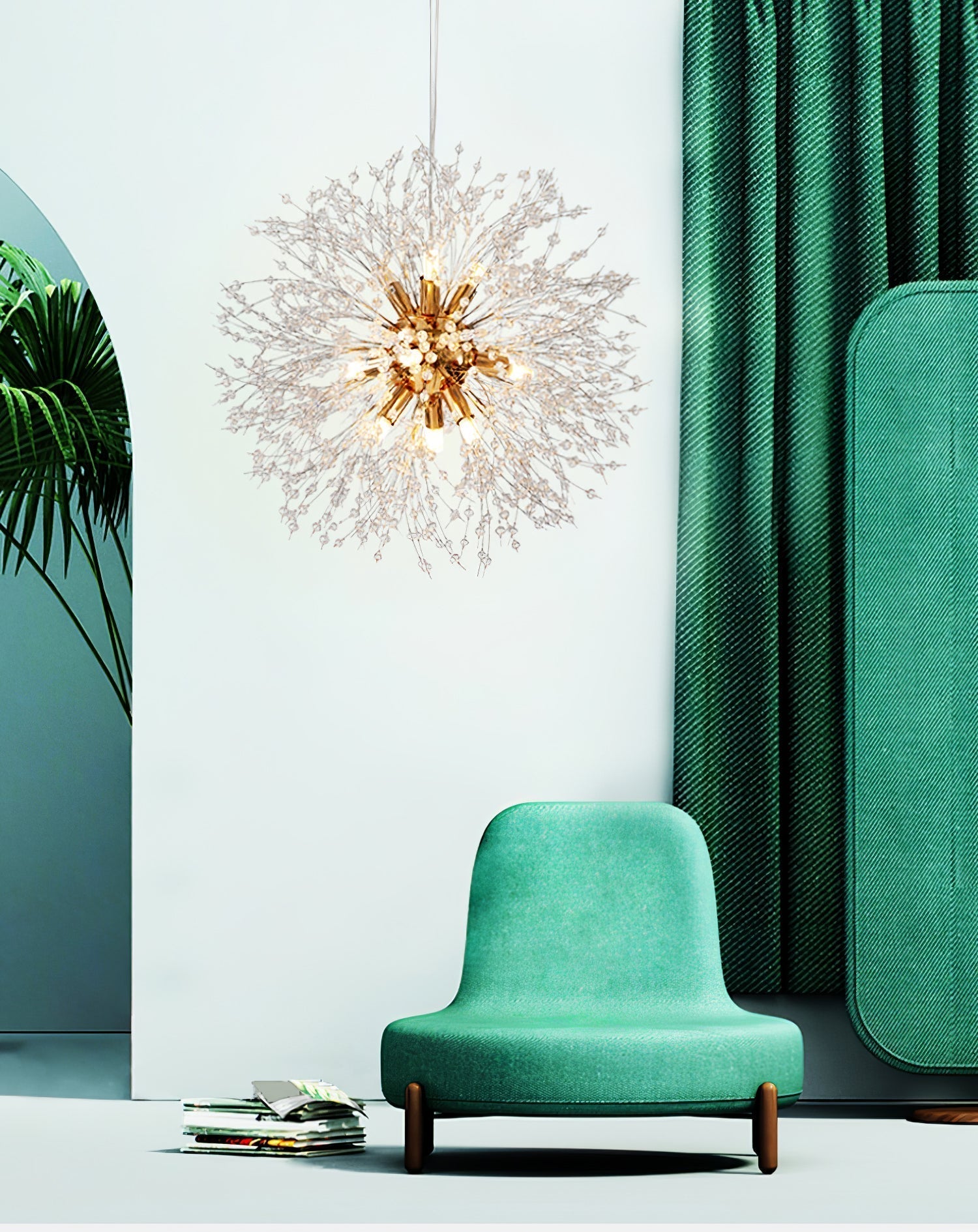 Lustra Chandelier Cristal Pissenlit avec Cristaux - Neutralighting