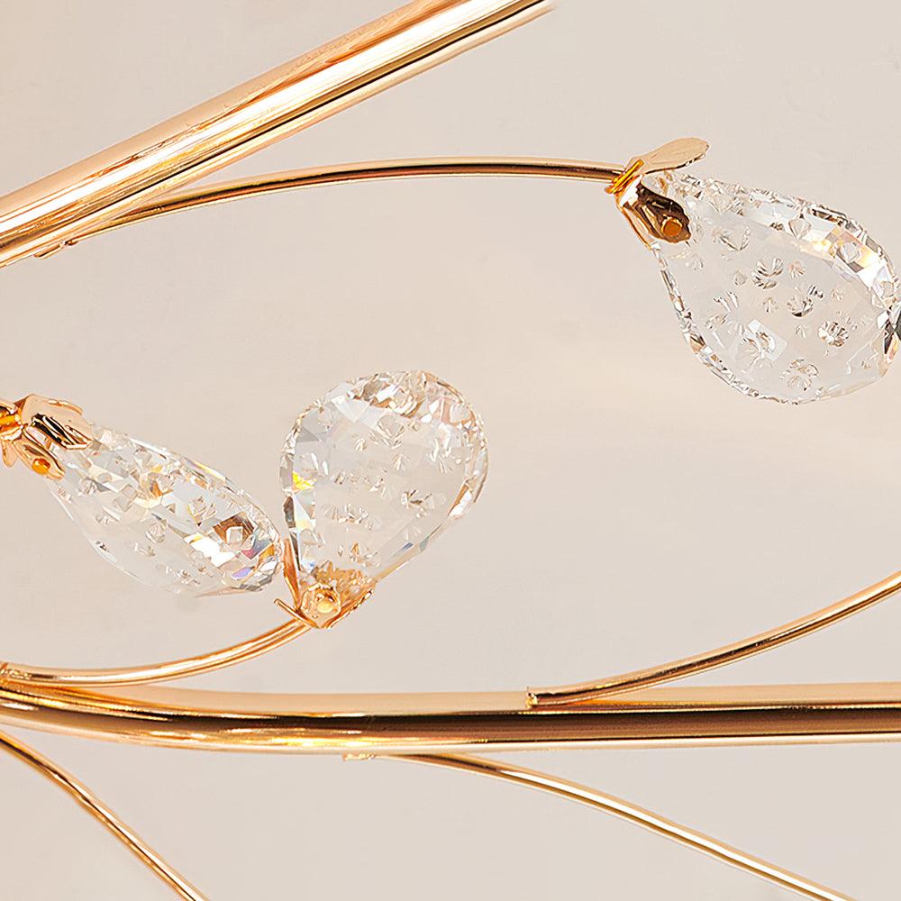Aballs Postmoderne Luxe Fleur Cristal Plafonnier - Neutralighting