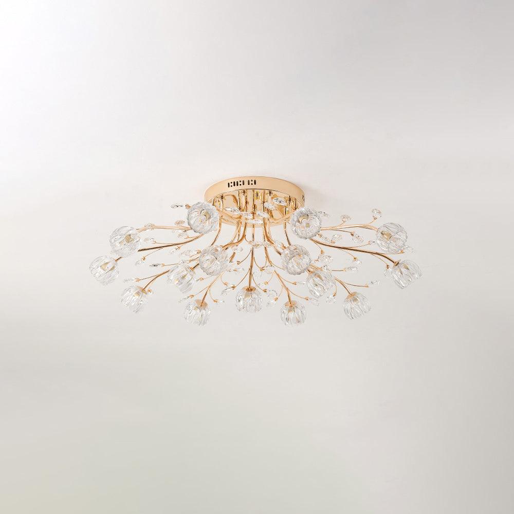 Aballs Postmoderne Luxe Fleur Cristal Plafonnier - Neutralighting