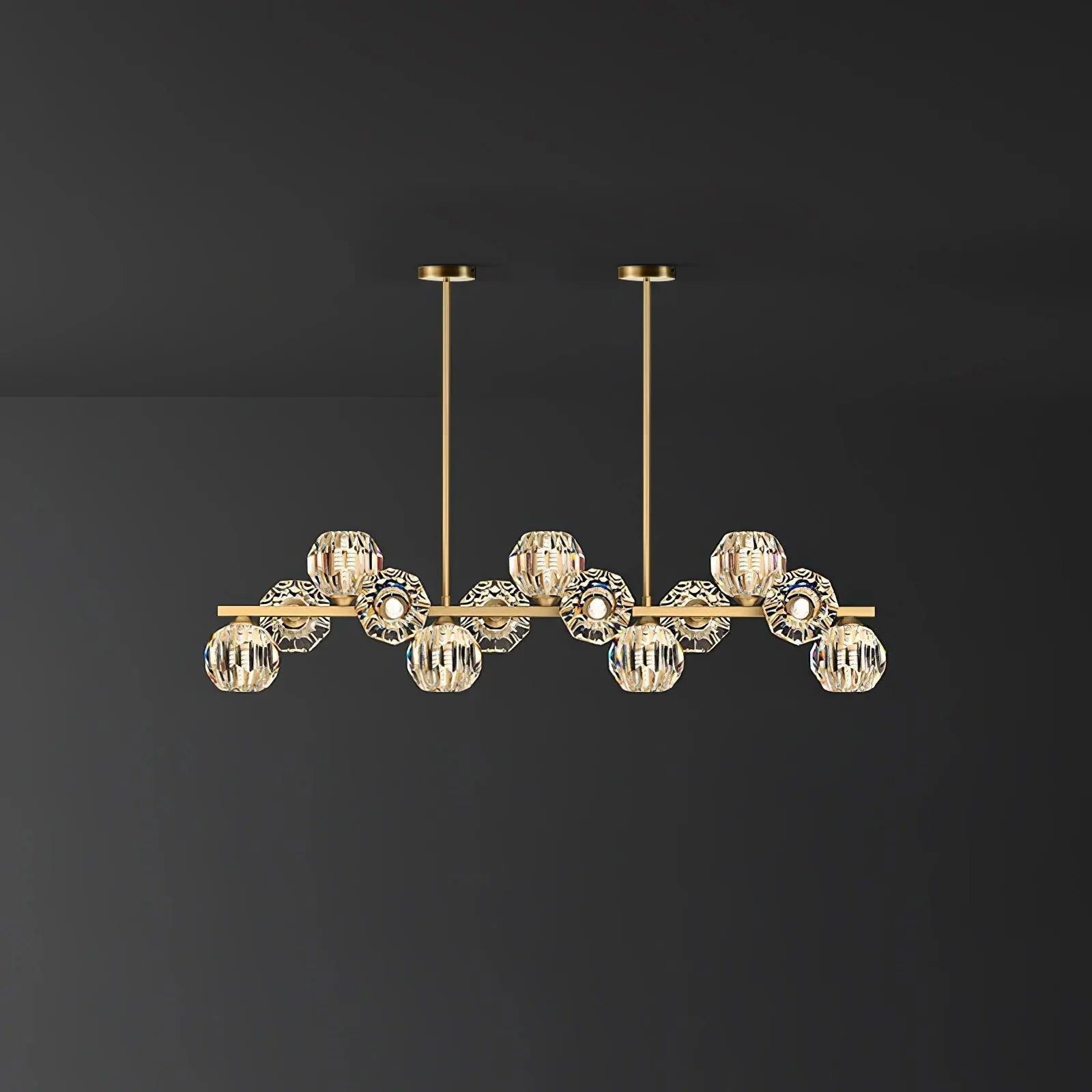 Crystal Glass Ball Chandelier - Blowlighting