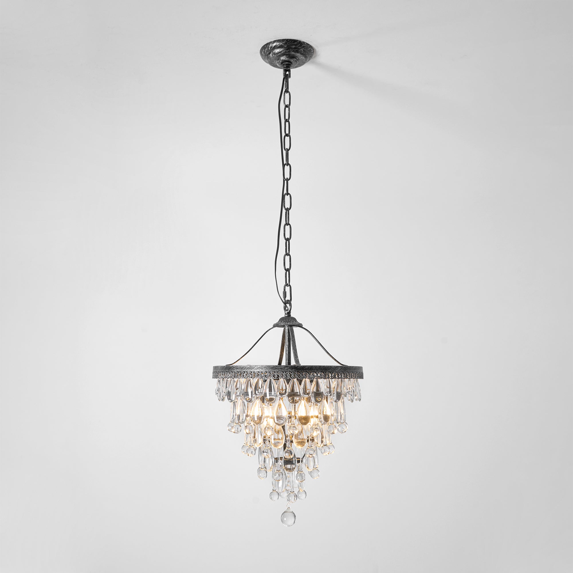 Blink Lustre Unique En Cristal Et Métal En Forme De Pyramide Inversée - Neutralighting
