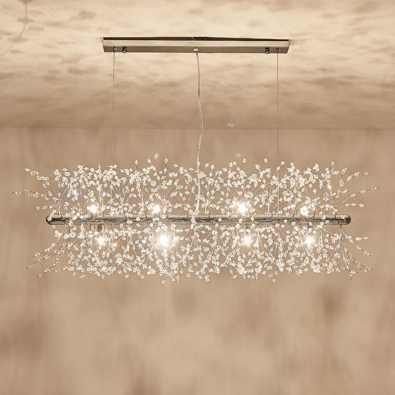 Lustra Lustre Laiton Linéaire Cristal Branche - Neutralighting