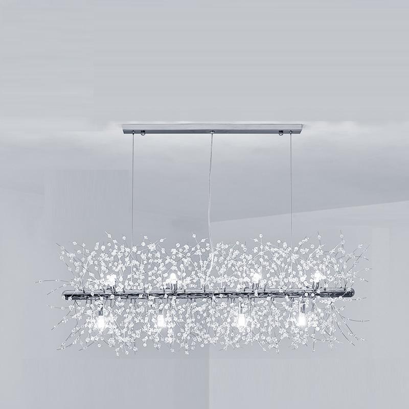 Lustra Lustre Laiton Linéaire Cristal Branche - Neutralighting