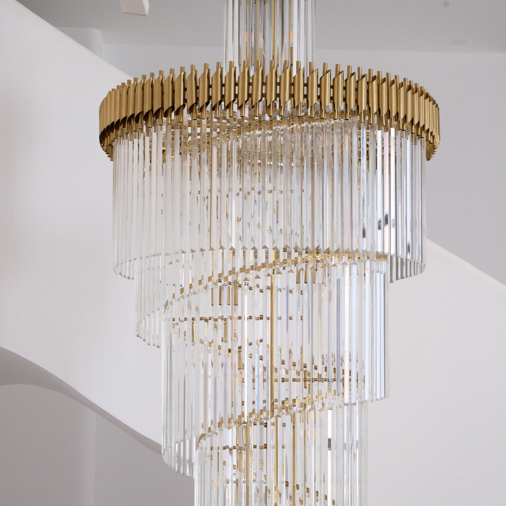 Eurmirila Crystal Spiral Chandelier - Blowlighting