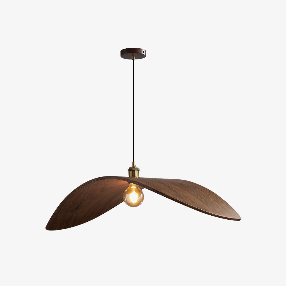 Muto Suspension Incuvré Minimaliste, Metal/Bois, Bois, Chambre - Neutralighting